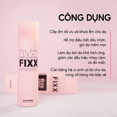 Xịt Khoá Makeup So Natural Fixx All Day Tight Make Up Setting -120ml #Hồng