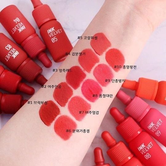 Son kem lì INK velvet lip tint #02 celeb deep rose