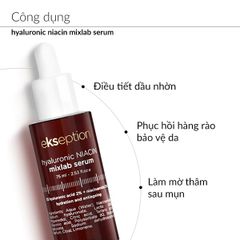 Serum giảm mụn, ngừa viêm, giảm thâm Ekseption Hyaluronic Niacinamide 75ml