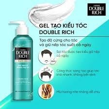 Gel tạo kiểu Tóc Double Rich 250ml hair gel soft hold