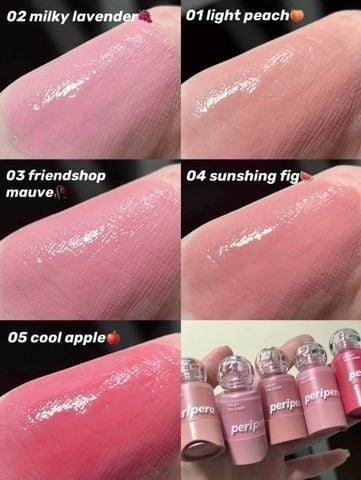 Má hồng kem Peripera Syrupy Tok Cheek 9g #01