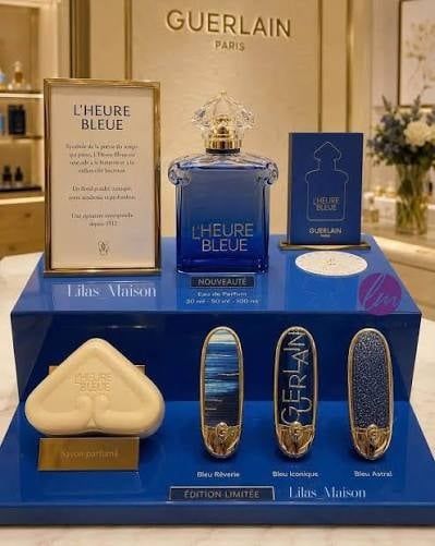 Vỏ Son Phi Thuyền Guerlain Rouge G L’Heure Bleue Double Mirror Case Limited Edition
