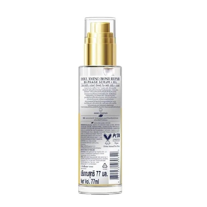 Xịt dưỡng tóc Dove serum oil amino bond repair