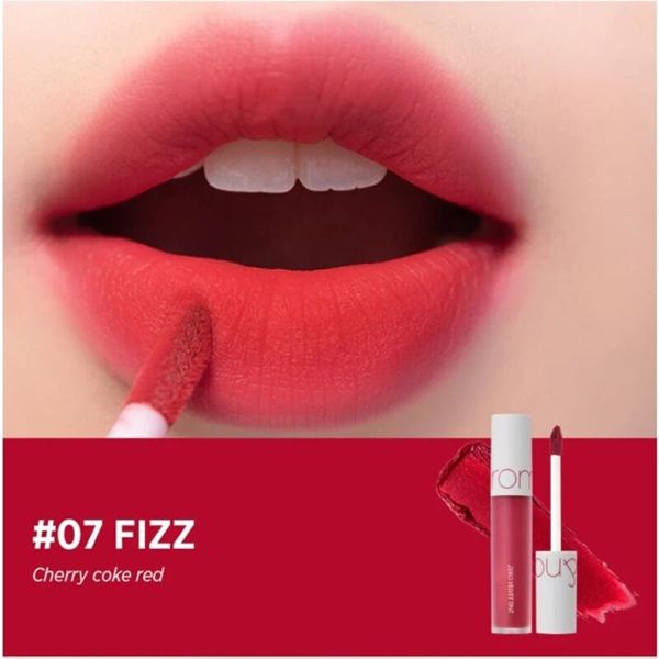 Son kem lì Romand zero velvet tint #07 fizz đỏ cherry