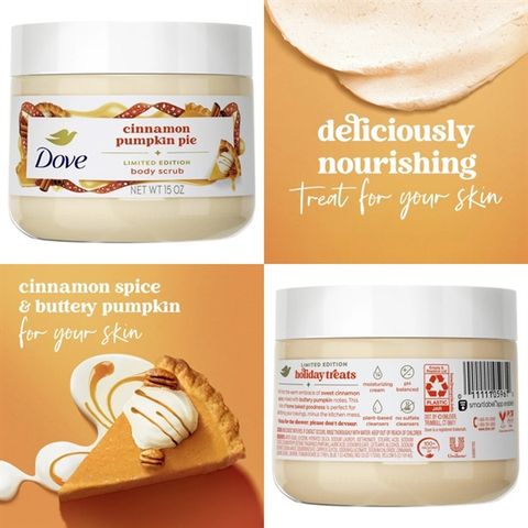 Tẩy Da Chết Dove Crushed Cherry & Chia Milk Body Scrub 425g bản mỹ #cinnamon