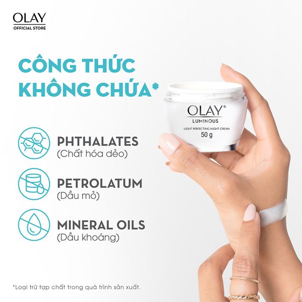 Kem Dưỡng Olay Luminous Light Perfecting Cream Sáng Da giảm Nám Ban Ngày 50g