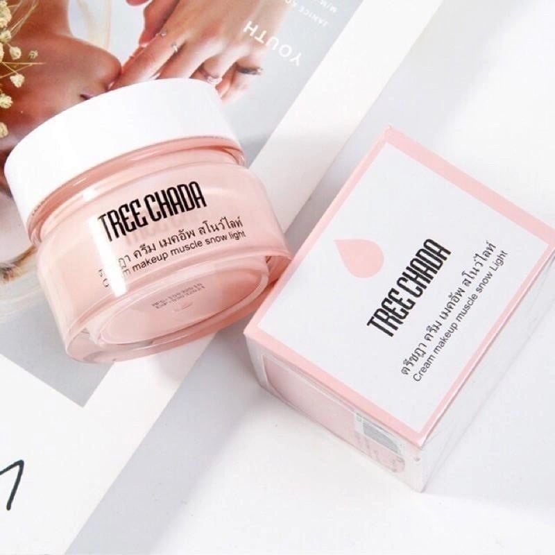 Kem lười nâng tone Treechada cream makeup