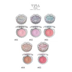 Phấn Má hồng Hoa Biết FLOWER KNOWS Shell's Jewel Blush #03-coral seashell