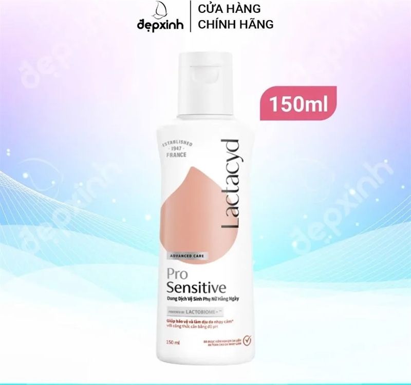 Dung dịch vệ sinh phụ nữ Lactacyd Pro Sensitive 250ml