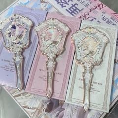 Gương Cầm Tay Knight Unicorn Flower Knows Hoa Biếc kỳ lân #trắng