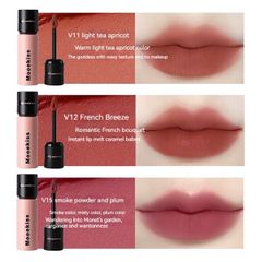 Son Môi Mooekiss velvet lip mud Chất Nhung Lì Lâu Trôi #V12