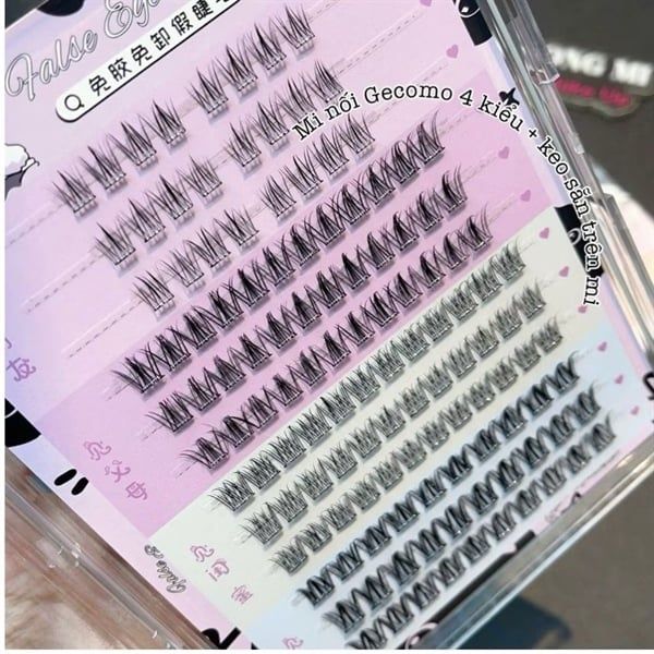 mi giả Gecomo sẵn keo 12 hàng siêu vip