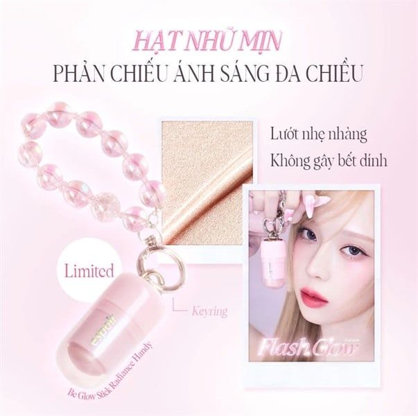 Set Phấn Nước Bắt Sáng Espoir Be Glow Volume Cushion Flash Glow Edition (Tặng Thêm Lõi Refill 13gr + Highlight kèm Móc khóa)