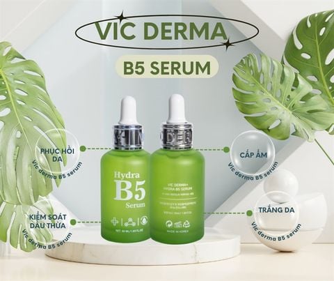 Serum B5 Vic Derma tinh chất hỗ trợ dưỡng ẩm, phục hồi , sáng da 50ml