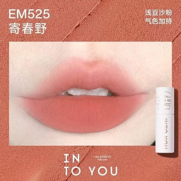 Son Kem Lì INTO YOU shero super matte lip & cheek mud EM525 dạng thỏi