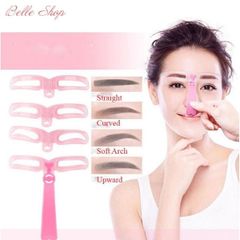 Bộ khuôn kẻ mày 8 mẫu nhựa dẻo cao cấp