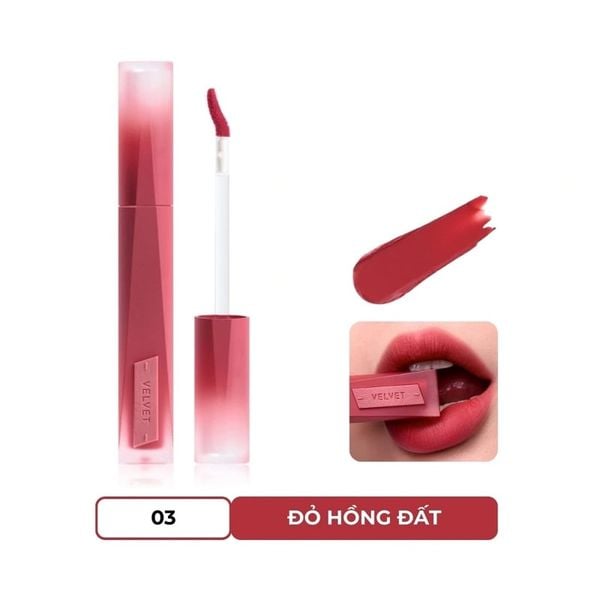 Son 3CE stylenanda velvet lip tint plush #03 daffodil