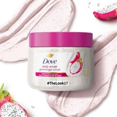 Tẩy Da Chết Dove Crushed Cherry & Chia Milk Body Scrub 425g bản mỹ #thanh long