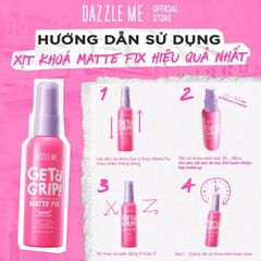 [new] Xịt Khóa Nền DAZZLE ME Get A Grip Makeup Setting Spray dewy fit 60ml #xanh