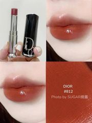 [full size] Son Dior addict hydrating shine lipstick #812-đỏ đất full box
