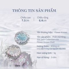 Phấn Má hồng Hoa Biết FLOWER KNOWS Shell's Jewel Blush #01
