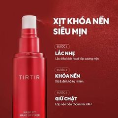 Xịt khoá nền lớp trang điểm Tirtir Mask Fit, nhẹ, không nhờn (80ml)