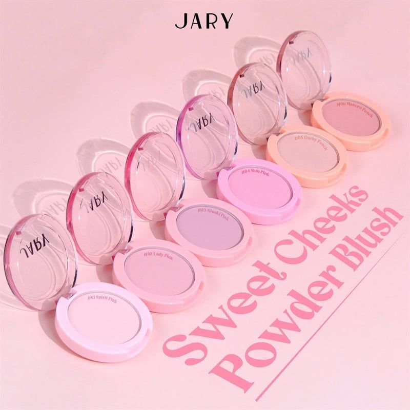 Phấn Má Jary Sweet Cheeks Powder Blush 6g #05 Darby peach