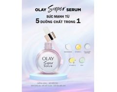 Serum dưỡng ẩm sáng da & giảm nếp nhăn OLAY SUPER SERUM 5 IN 1 BENEFIT FACE