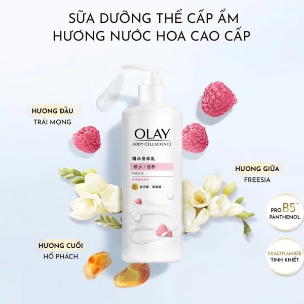 Dưỡng thể Olay dâu rừng b5+ 260g
