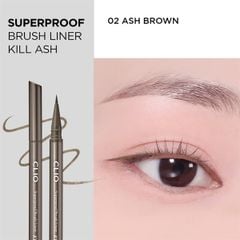[NEW] Bút Kẻ Mắt Nước Chống Trôi Clio Kill ASH Superproof Brush Liner #đen