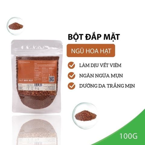 Mặt nạ Ngũ Hoa Hạt Milaganics Làm Dịu Da, Ngừa Mụn # túi zip 200g