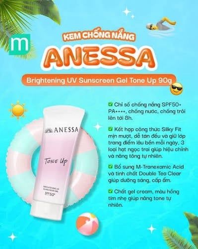 Chống nắng Anessa gel tone up 90g