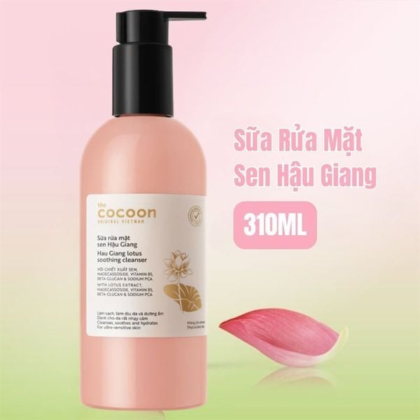 Cocoon sữa rửa mặt sen Hậu Giang 310ml