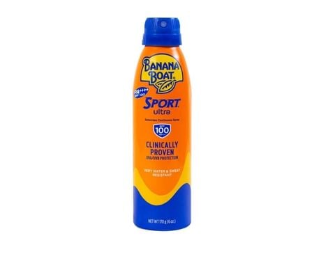 Xịt Chống Nắng Banana Boat Sport Ultra SPF 100 PA++++ bảo vệ da mạnh mẽ khỏi tác hại của tia UV 170g