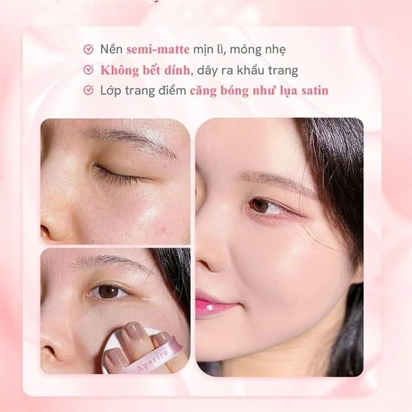 Phấn Nước Aperire Day Dream Cover Cushion SPF50+ PA++++ #01