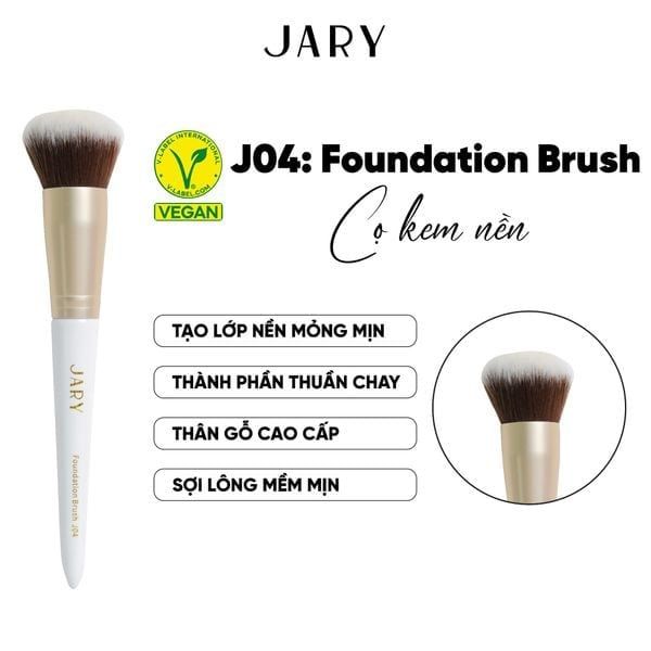 CỌ ĐÁNH KEM NỀN JARY FOUNDATION BRUSH J04