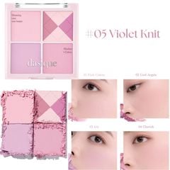 Má hồng #05 violet knit Dasique blending mood cheek 2762