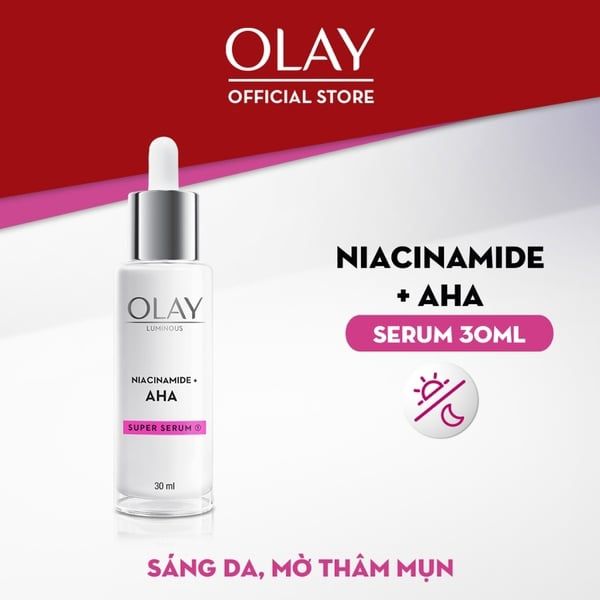 Kem Dưỡng Olay Luminous Niacinamide+AHA Sáng Da, Mờ Thâm Mụn 50g