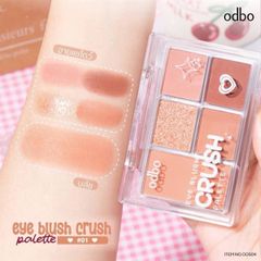 Bảng phấn mắt và má hồng ODBO Eye Blush crush #04