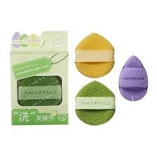 Bông mút rửa mặt Amortals Face Wash Puff set 3cái