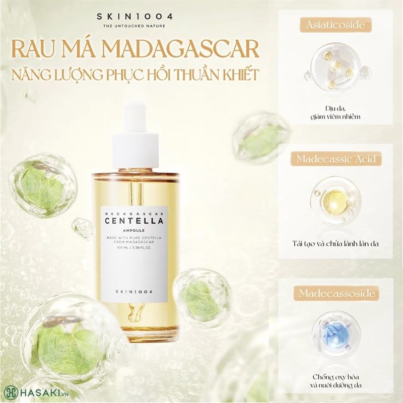 Tinh Chất Rau Má Dịu Da SKIN1004 Madagascar Centella Ampoule 100ml