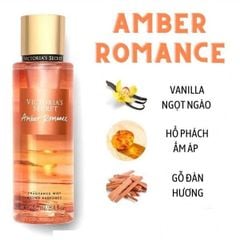 Xịt thơm Victoria's secret 250ml #Amber Romance shimmer