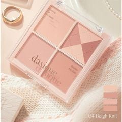 Má hồng Dasique blending mood cheek # 04 Beige knit