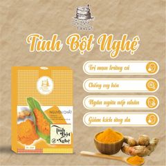 Bột yến mạch , cam thảo, ủ trắng coffee, nghệ , khổ qua, trà xanh của CỐI BỘT NHÀ RI 100g/hộp