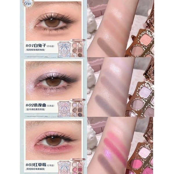 phấn mắt hoa biếc flower knows bunny garden #03-ruby berry