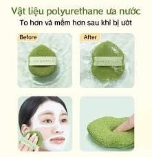 Bông mút rửa mặt Amortals Face Wash Puff set 3cái