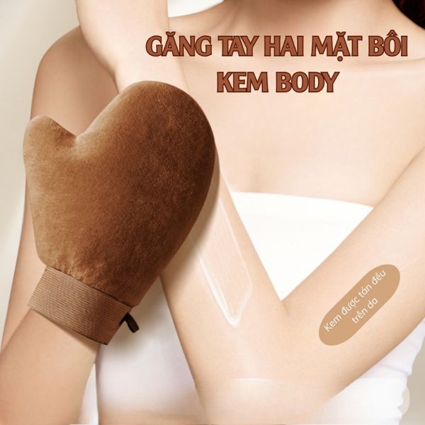 Găng Tay Thoa Kem Body Dưỡng Ẩm,dưỡng trắng kh dính tay , kh hao kem