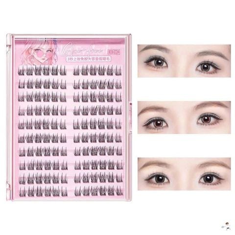 BQI Mi Giả Sẵn Keo 10 Hàng hồng
