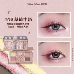 Bảng Phấn Mắt Hoa Biết FLOWER KNOWS Sweetie Bear #02-strawberry milk