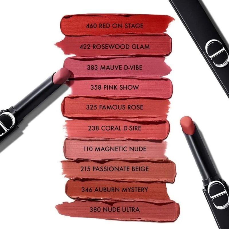 Son Lì Dior Rouge Dior On Stage Matte Lipstick 215 Passionate Beige Màu Hồng Nâu
